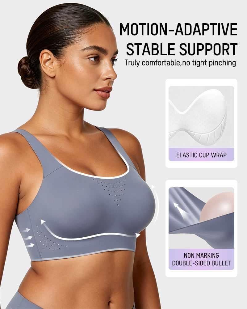 Wireless One-Piece Ventilated Sports Bra Secondary image