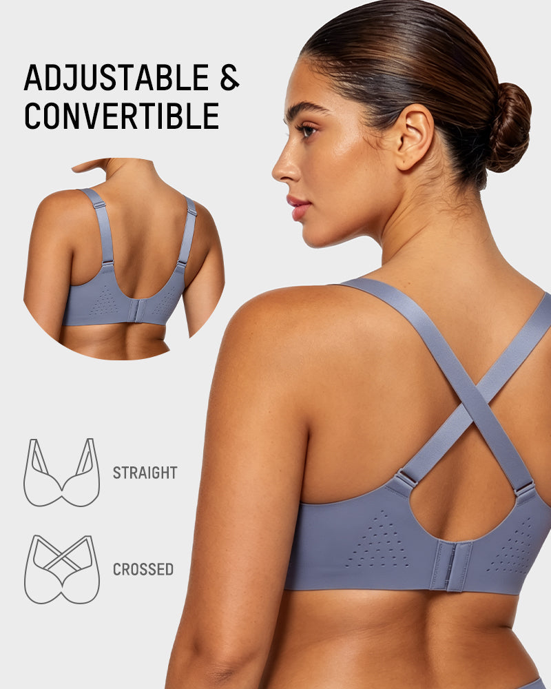 Wireless One-Piece Ventilated Sports Bra