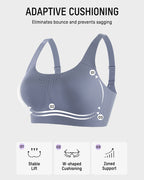 Wireless One-Piece Ventilated Sports Bra