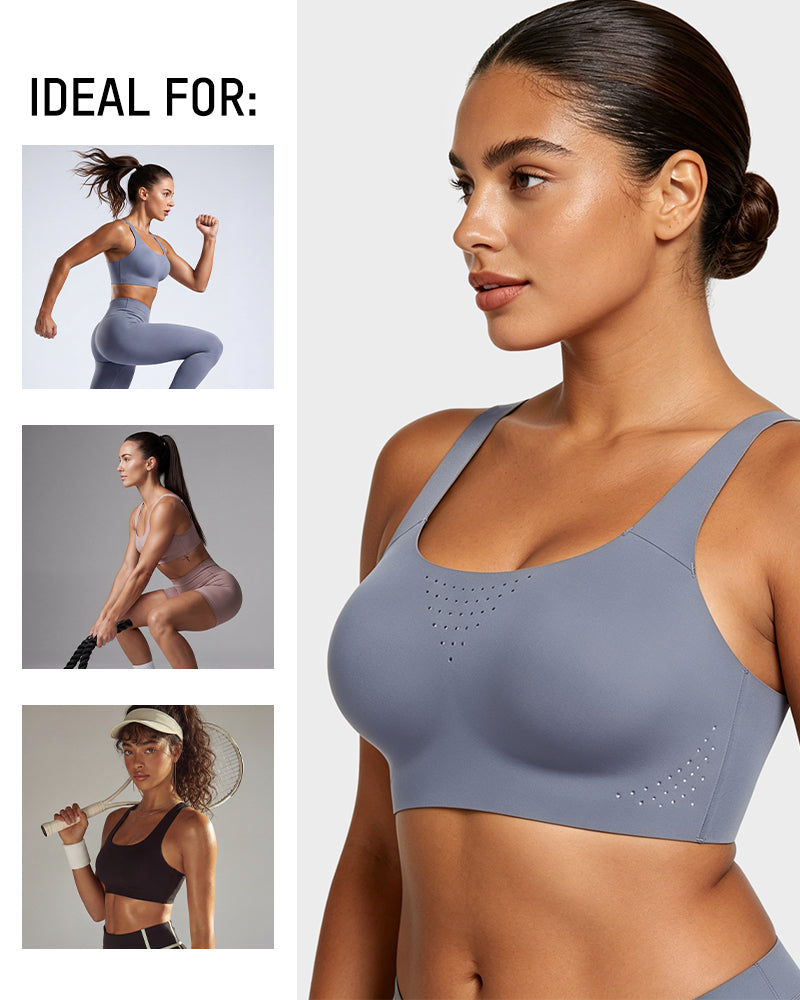 Wireless One-Piece Ventilated Sports Bra