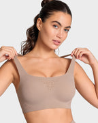 Wireless One-Piece Ventilated Sports Bra