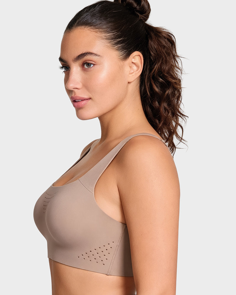 Wireless One-Piece Ventilated Sports Bra