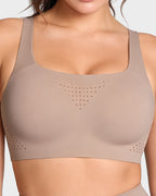 Wireless One-Piece Ventilated Sports Bra