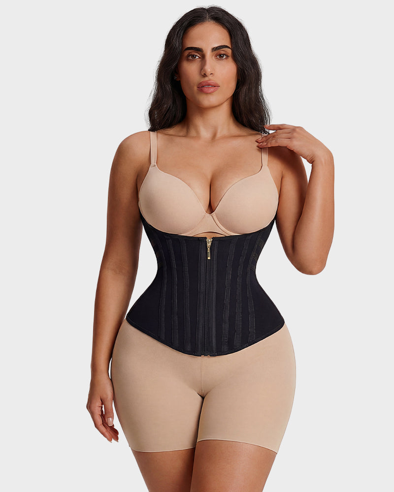 Women Waist Trainer Steel Boned Hourglass Shaper