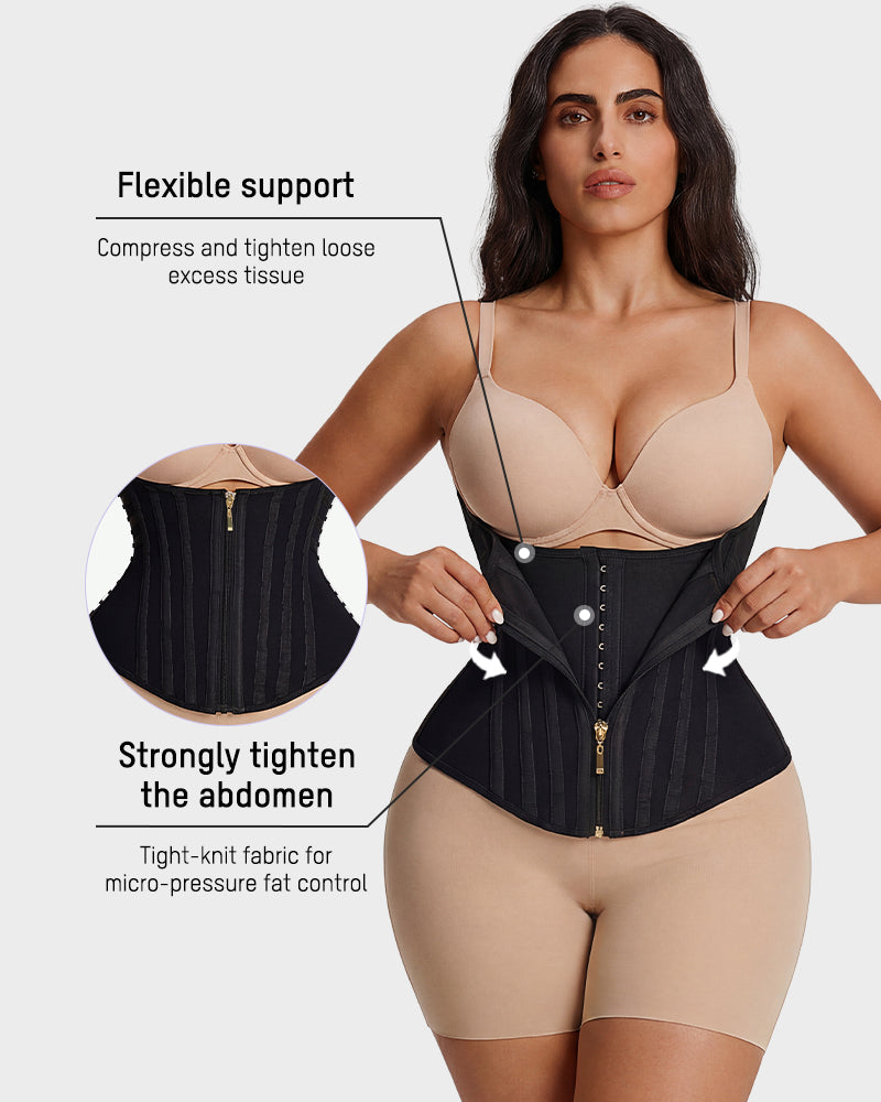 Women Waist Trainer Steel Boned Hourglass Shaper