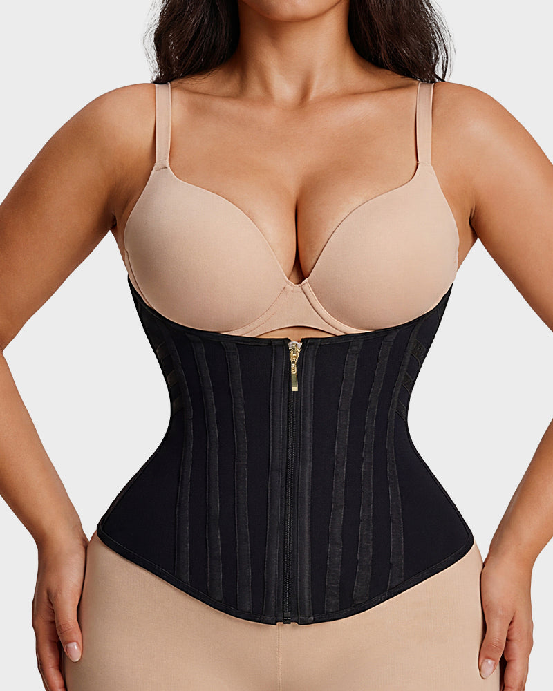 Women Waist Trainer Steel Boned Hourglass Shaper