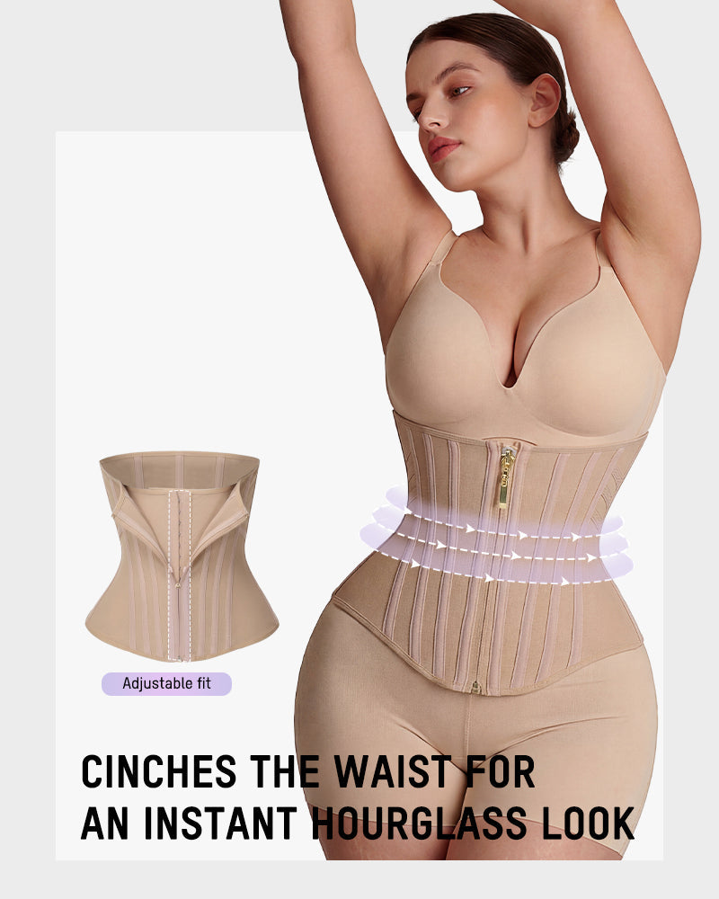Women Waist Trainer Steel Boned Hourglass Shaper