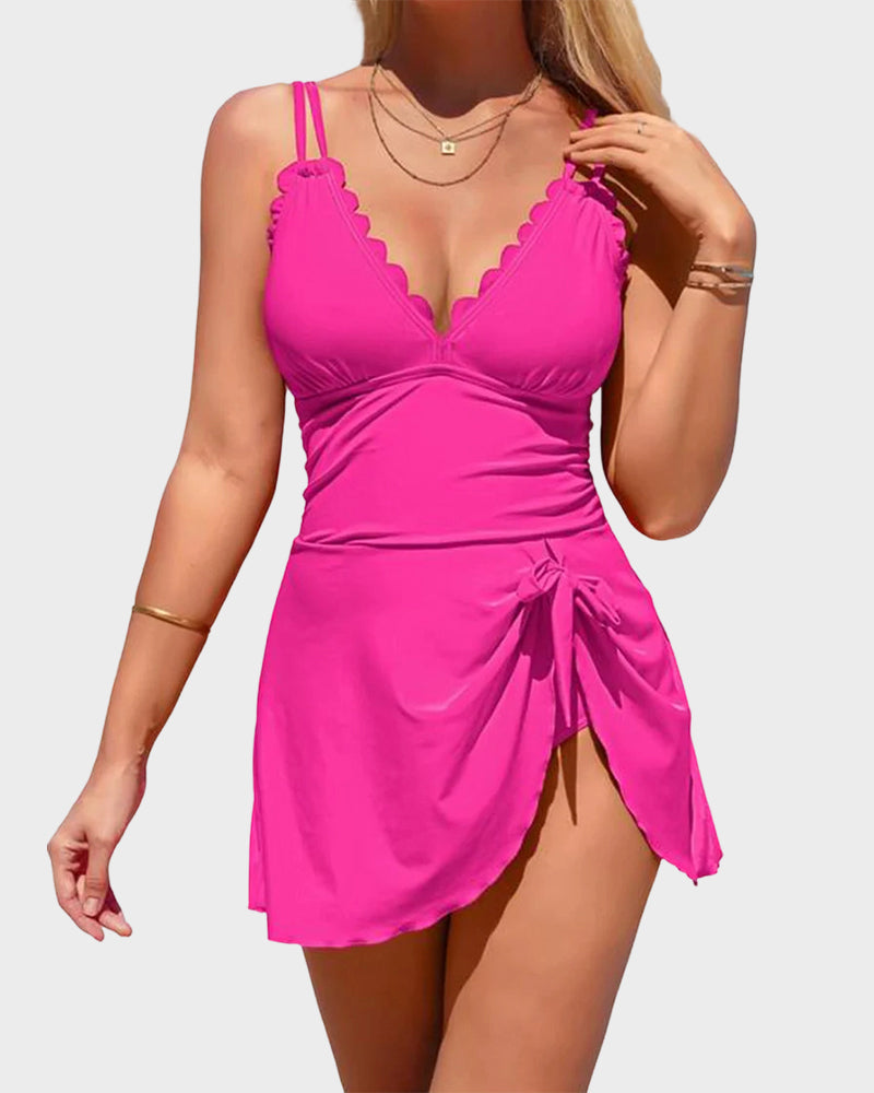 Women's Tummy Control One-Piece Swimdress