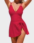 Women's Tummy Control One-Piece Swimdress
