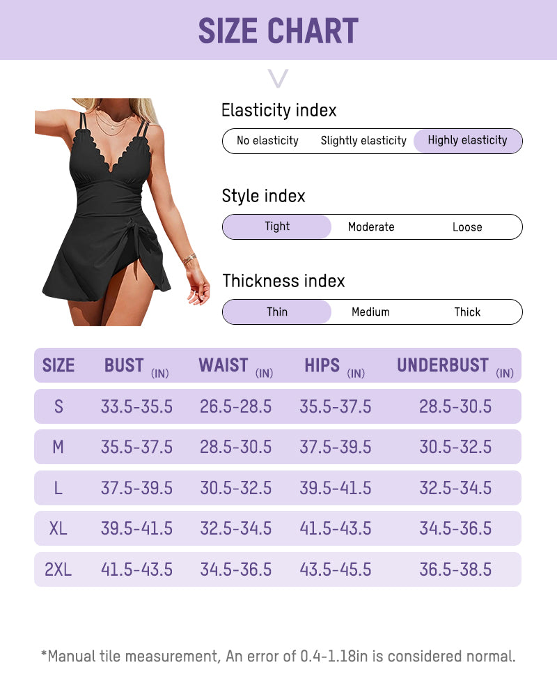 Women's Tummy Control One-Piece Swimdress