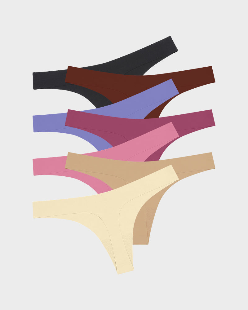 Zero-Feel No-Show Seamless V Thong (7 Pack) Main image