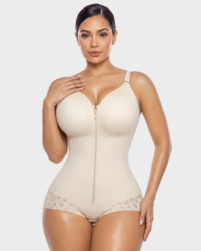 Zip Up Sculpting Bodysuit