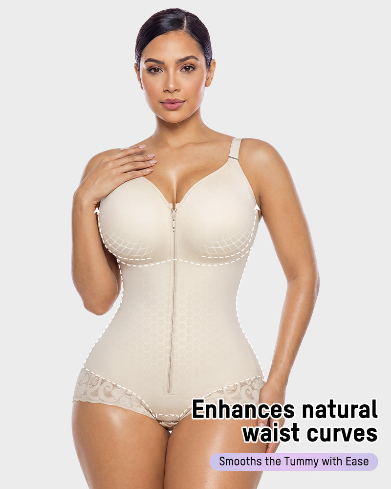 Zip Up Sculpting Bodysuit