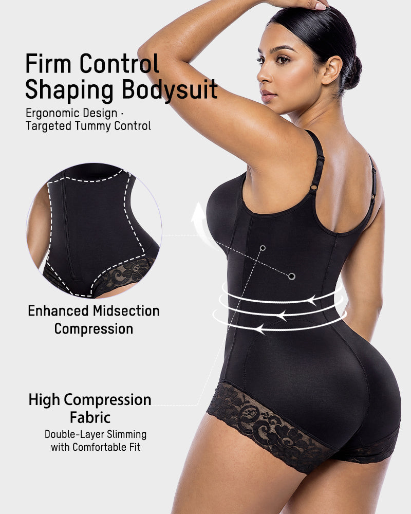 Zip Up Sculpting Bodysuit