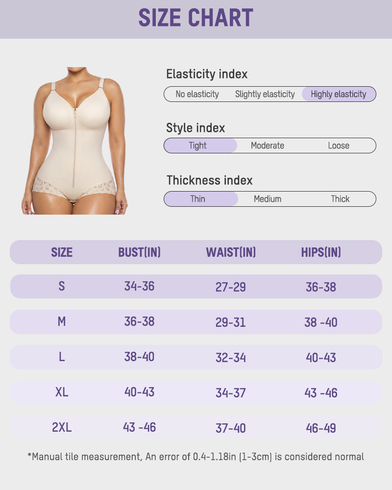 Zip Up Sculpting Bodysuit