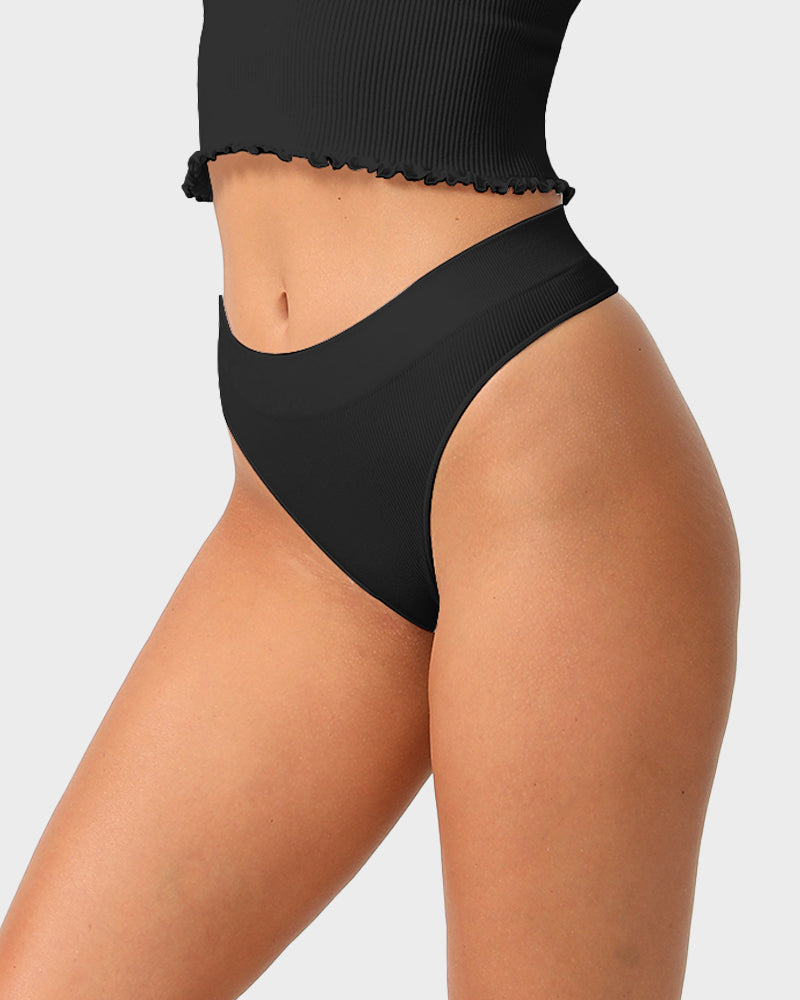 Everyday Comfort Seamless Low-Rise Thong (3 Pack) Secondary image