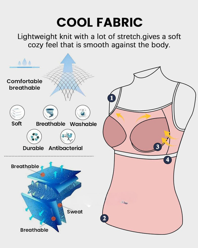 Women's Fly Free Cooling Cami with Built-in Bra