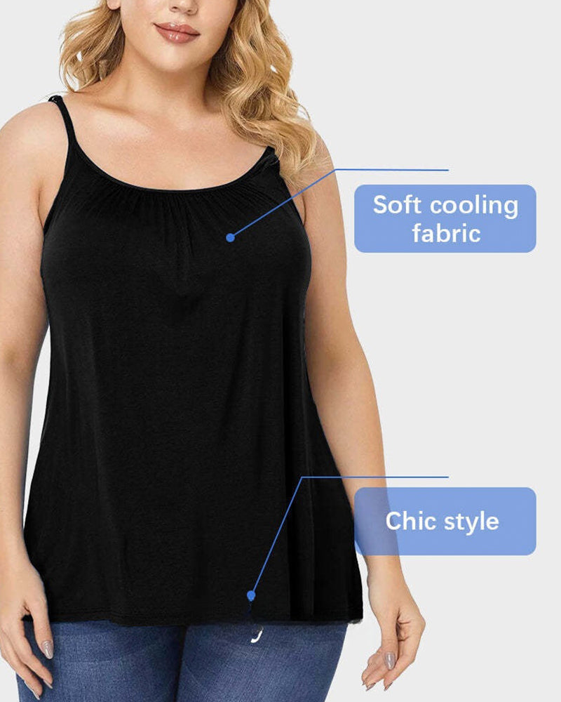 Women's Fly Free Cooling Cami with Built-in Bra