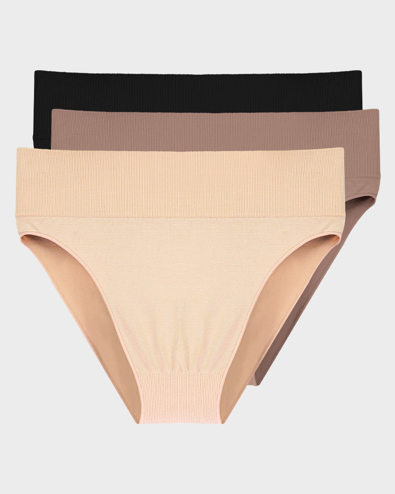 Seamless High Waist Tummy Control Brief Panty (3 Pack) Main image